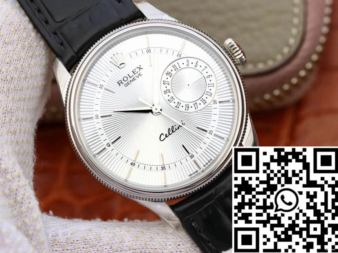 Celini Date Rolex Dial White Factory MKS M50519-0006 0910